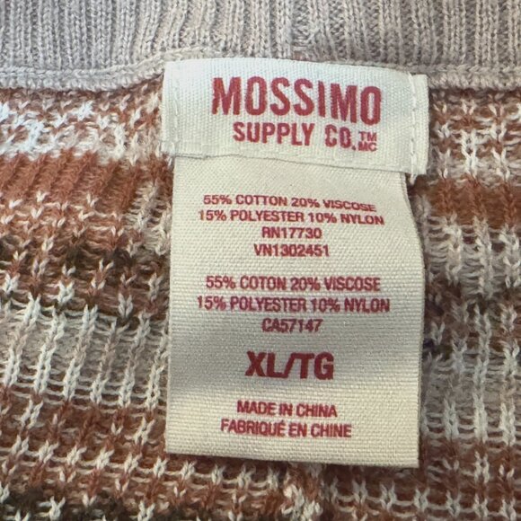 Mossimo Supply Co. Fair Isle Style Sweater Leggings, Beige/Brown Fox, XL - Picture 9 of 10
